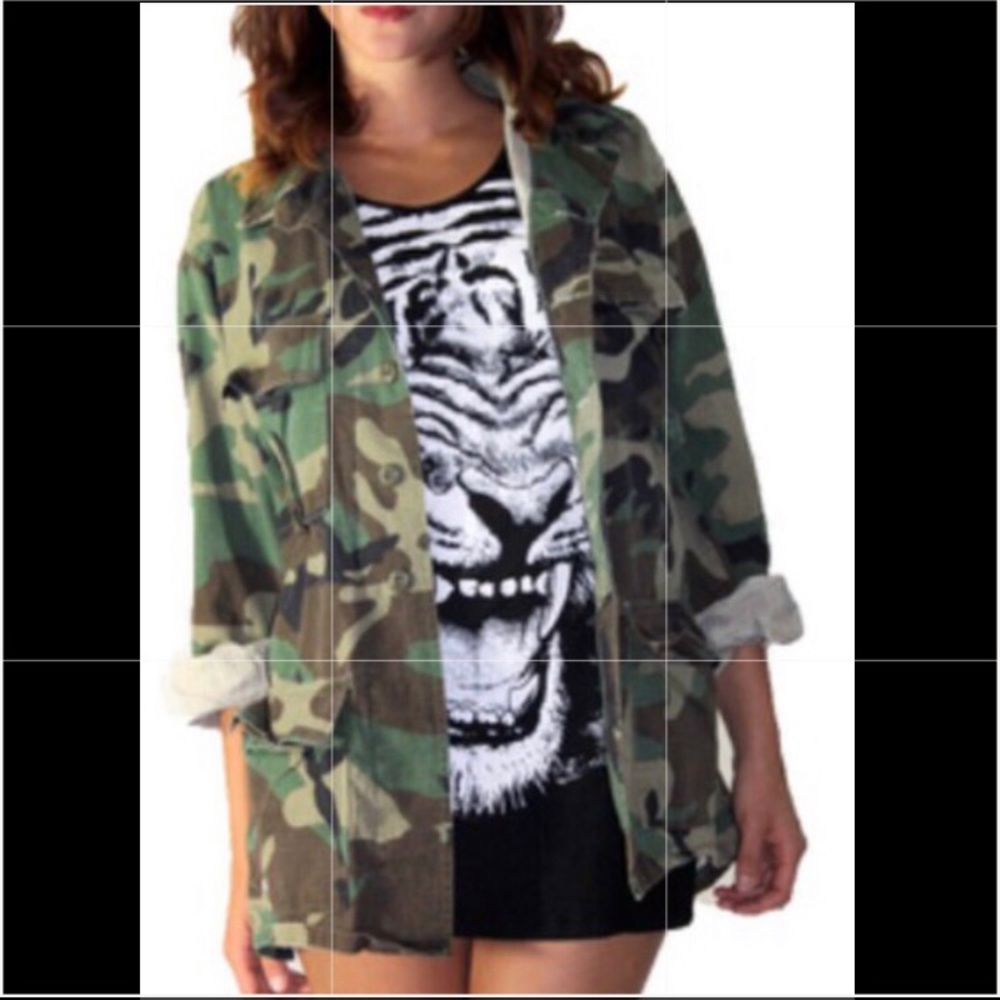 camouflage army jacket 🧥